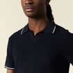 Polo manches courtes bleu marine homme