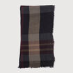 Foulard en coton noir homme