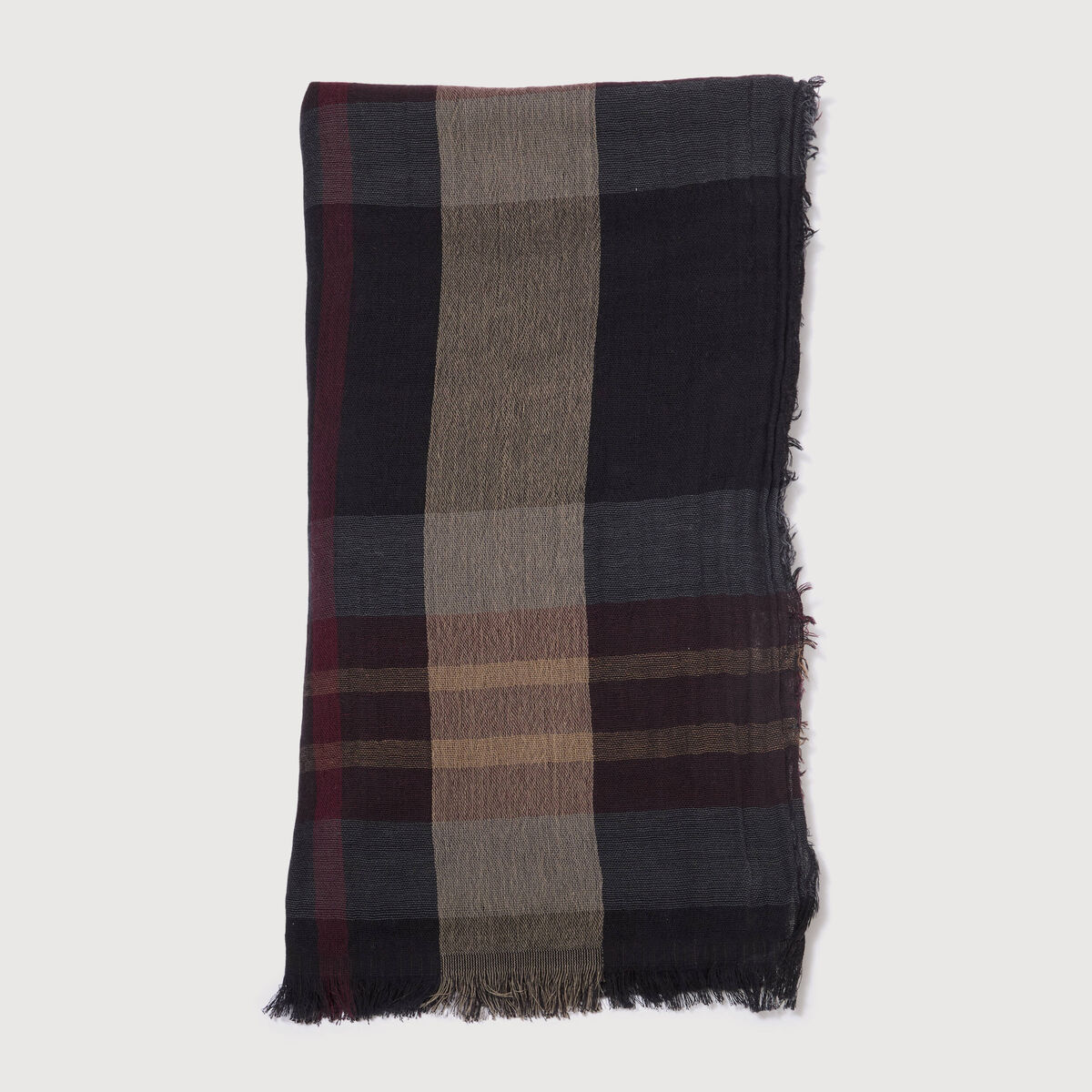 Foulard en coton noir homme