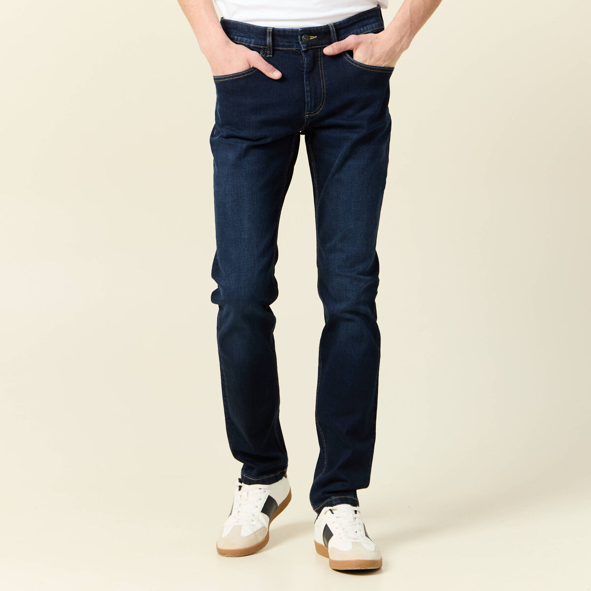 Jeans slim denim brut homme