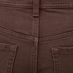 Pantalon wide leg taille standard marron femme