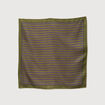 Foulard ray&eacute; satin&eacute; vert kaki femme