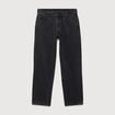 Jeans large relaxed denim noir homme