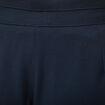 Pantalon large taille haute ceinture bleu fonc&eacute; femme