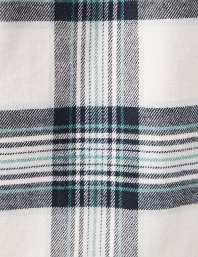 Chemise en coton manches longues ecru homme