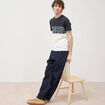T-shirt manches courtes bleu marine homme