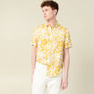 Chemise éco-responsable jaune foncé homme