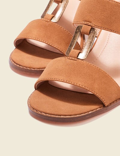 Sandales à talons marron femme