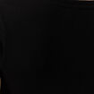 Short ajusté col V manches courtes noir femme