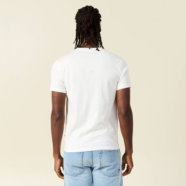 T-shirt manches courtes ecru homme
