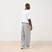 Pantalon coupe loose gris clair homme