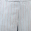 Pantalon large taille haute ceinture bleu ciel femme