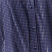 Chemise manches longues fluide bleu marine femme