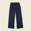 Jeans jogging élastiqué denim brut rinse femme