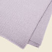 Écharpe tricotée gris clair femme