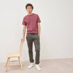 Pantalon battle bas resserr&eacute; vert fonc&eacute; homme