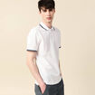 Polo éco-responsable blanc homme