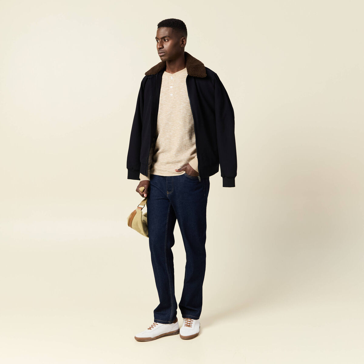 T-shirt éco-responsable vert kaki homme