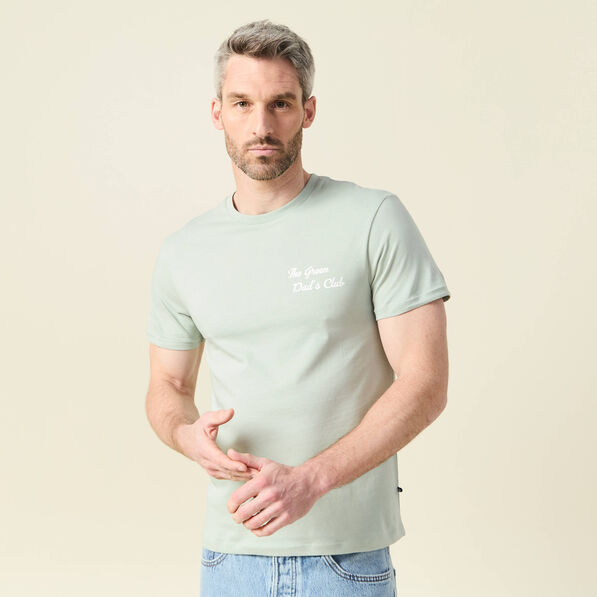 T-shirt manches courtes vert clair homme