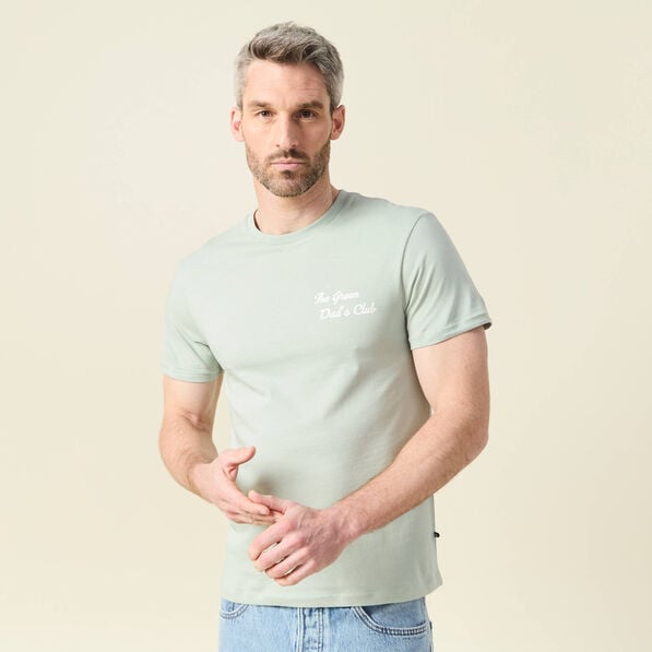 t shirt manches courtes vert clair homme T-shirt manches courtes vert clair homme
