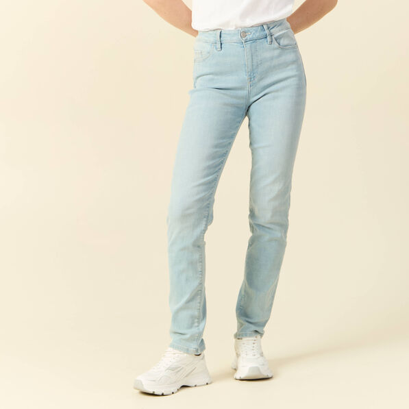jeans slim taille haute denim bleach femme Jeans slim taille haute denim bleach femme