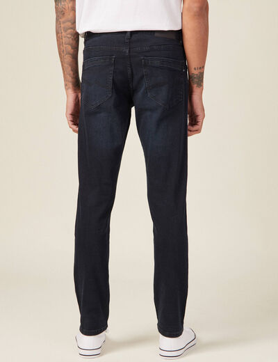 Jeans slim éco-responsable denim blue black homme