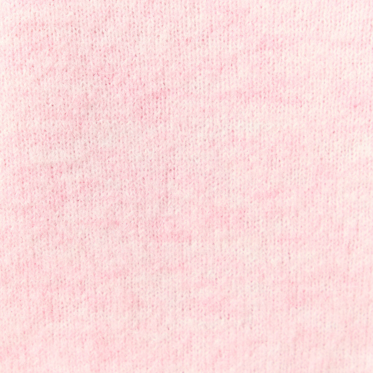 Gilet col rond rose clair femme