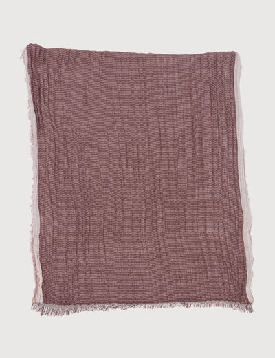 Foulard froiss&eacute; bordeaux homme