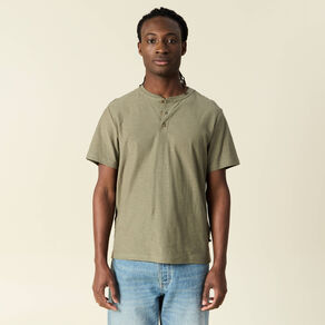 T-shirt manches courtes vert kaki homme