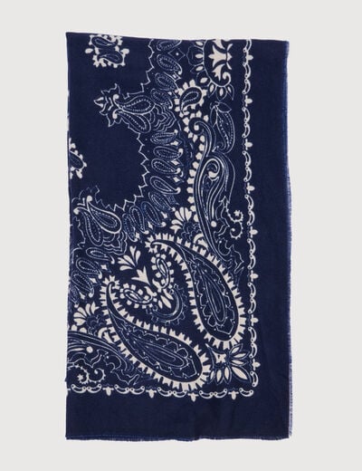 Foulard bleu marine femme