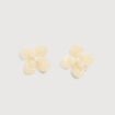 Boucles d'oreilles blanc femme