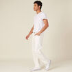 Jeans relaxed 5 poches denim blanc homme