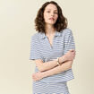 Polo manches courtes ecru femme