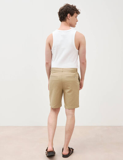 Bermuda vert olive homme