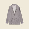 Gilet manches 3/4 ecru femme