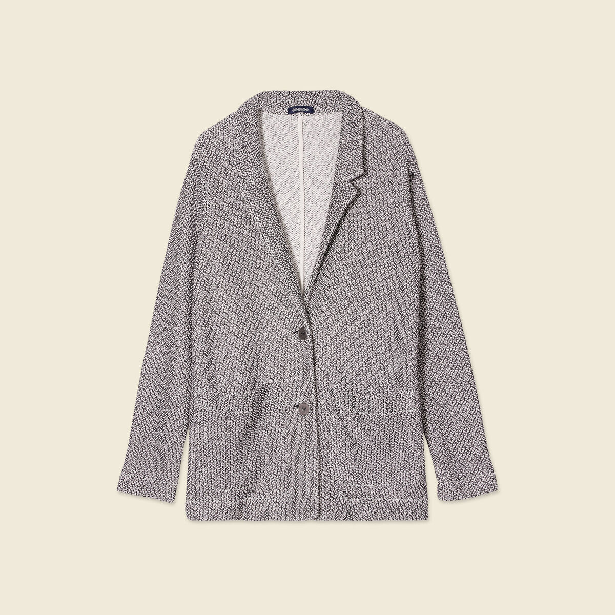 Gilet manches 3/4 ecru femme