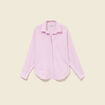 Chemise manches longues rose femme