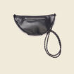 Sac banane simili cuir noir femme
