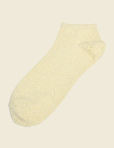 Chaussettes jaune clair femme