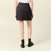 Jupe droite noir femme