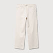 Jeans large 5 poches longueur 32 ecru homme