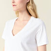 T-shirt manches courtes blanc femme