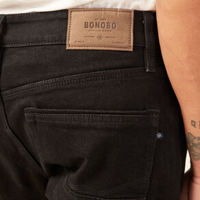 Jeans éco-responsable regular denim noir homme