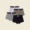 Lot 4 boxers prune homme