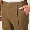 Pantalon chino taupe homme