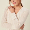 Pull à manches longues creme femme