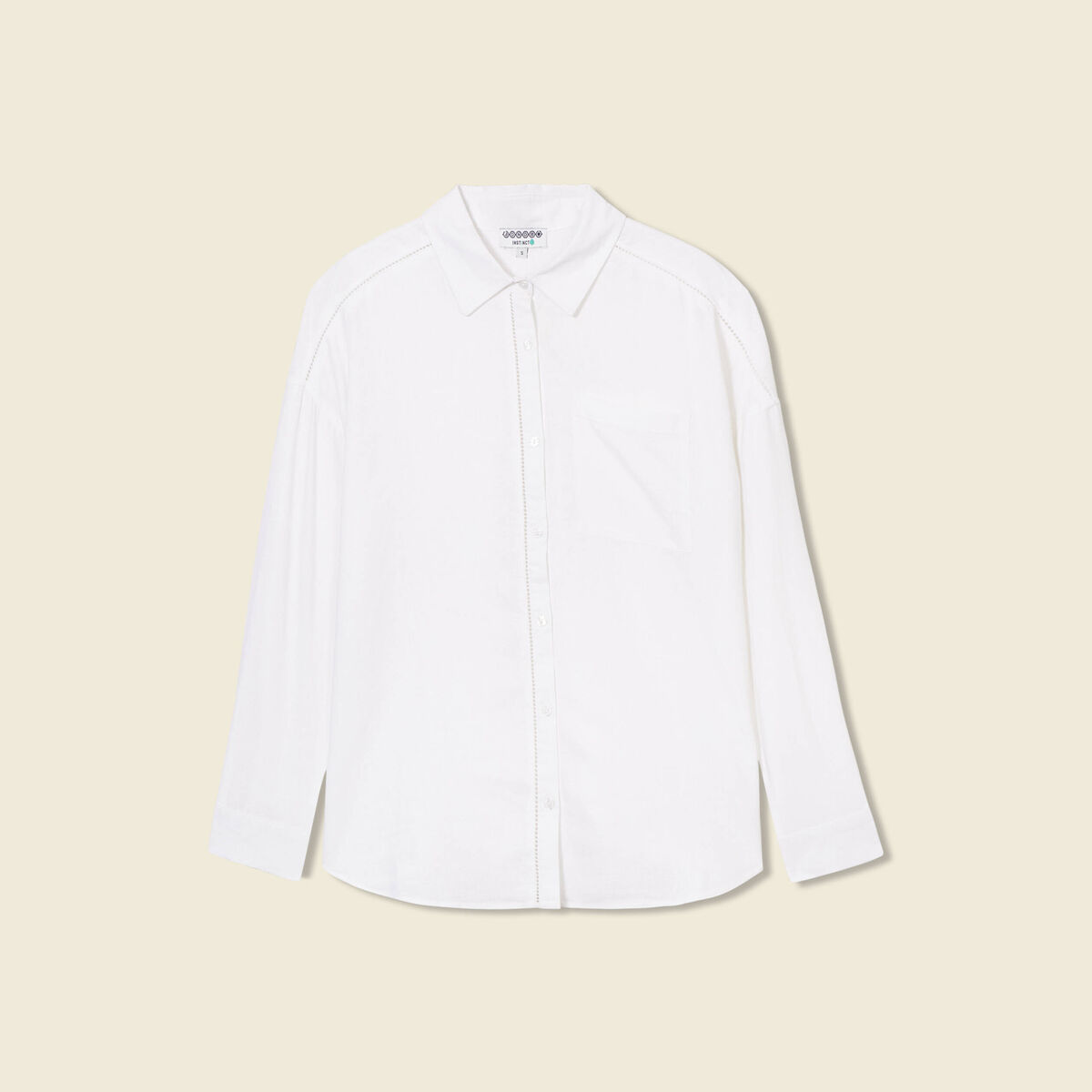 Chemise éco-responsable blanc femme