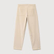 Pantalon droit en velours longueur 32 sable homme