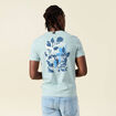 T-shirt manches courtes bleu gris homme