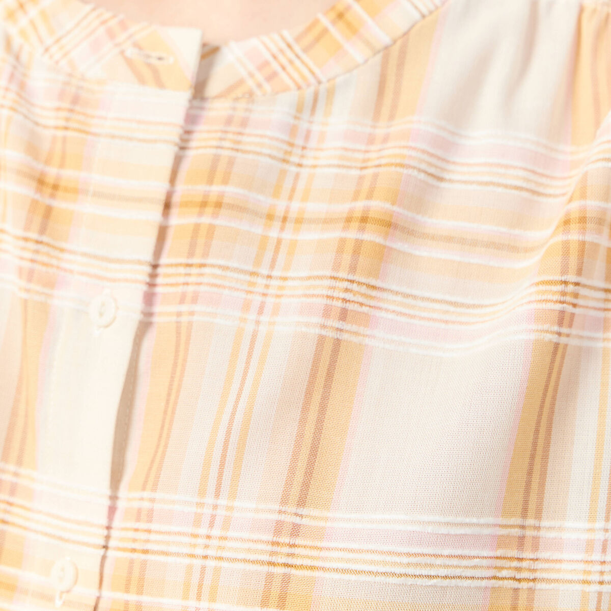 Chemise manches longues creme femme